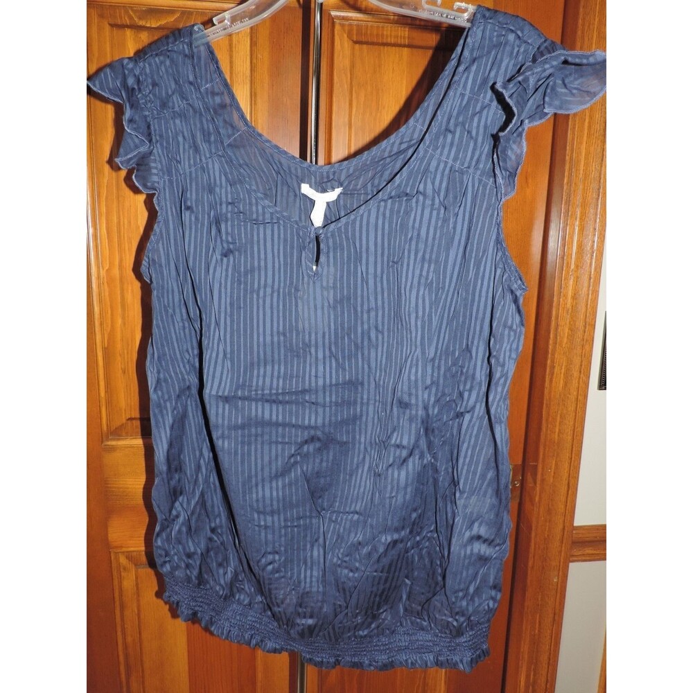 OLD NAVY Maternity Shirt Womens Size L large OLD NAVY Maternity Blouse Navy NWT